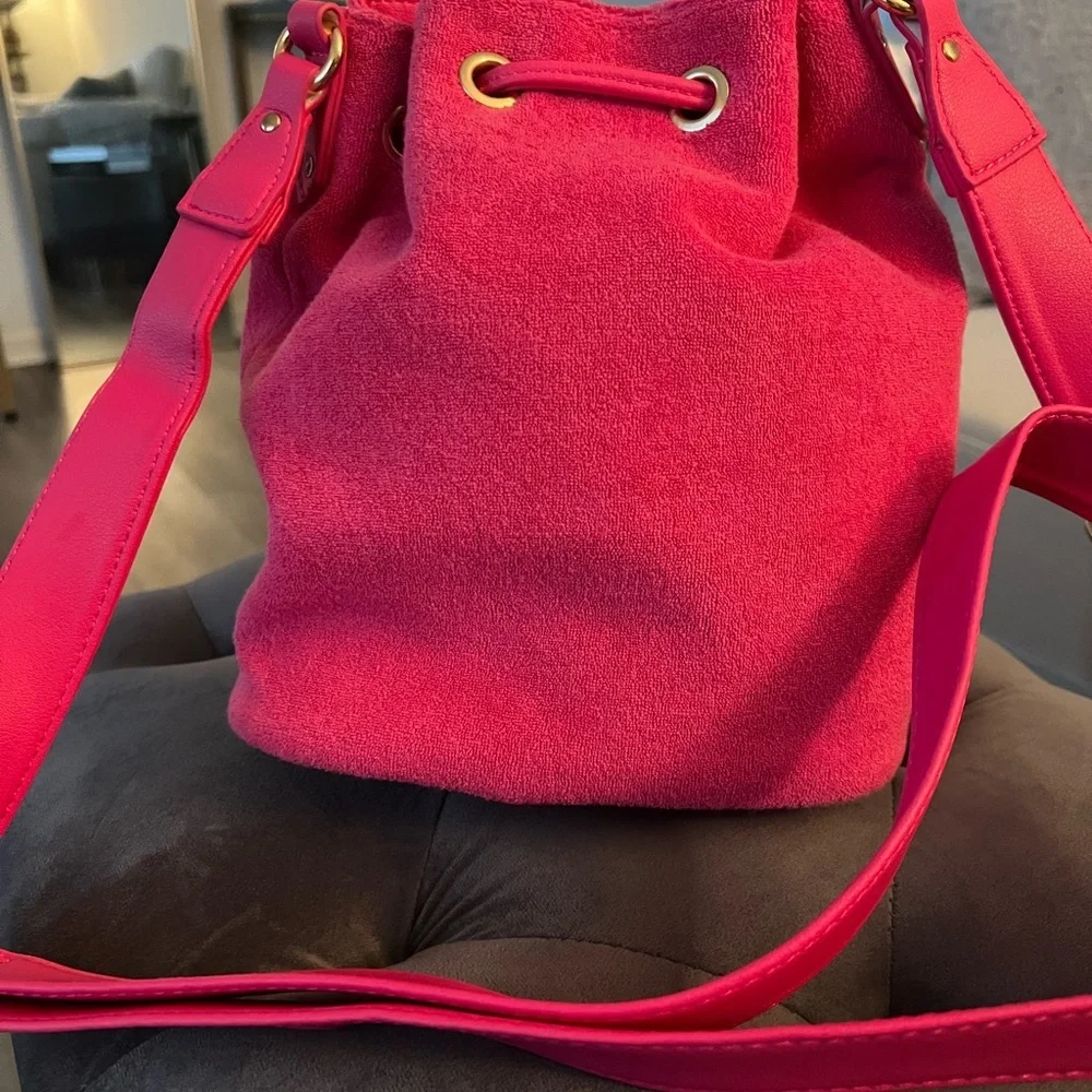 Juicy Couture Hot Pink Bucket Shoulder Bag